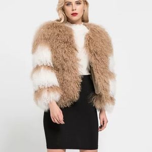 Mongolian Lamb Fur Coat